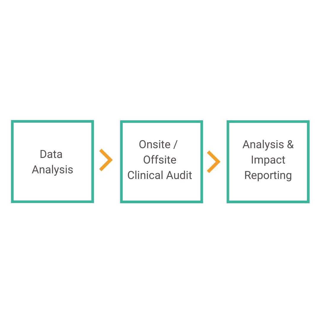 workflow showing monmouth's approach to audit and assurance